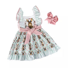 Load image into Gallery viewer, Pre-Order Girls Easter Springtime Bunny Dress