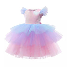 Load image into Gallery viewer, Pre-Order Unicorn Princess Dress for Girls with Matching Headband