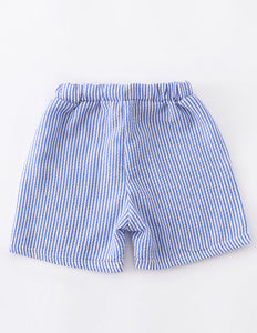 Blue Gingham Boys Shirts