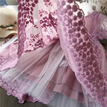 Load image into Gallery viewer, Pre-Order Lace Lined Girls Dress in Lavender