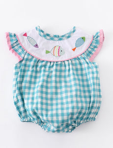 Fish Themed Bubble Romper