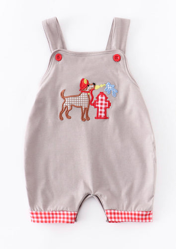 Boys Dog Fire Hydrant Romper