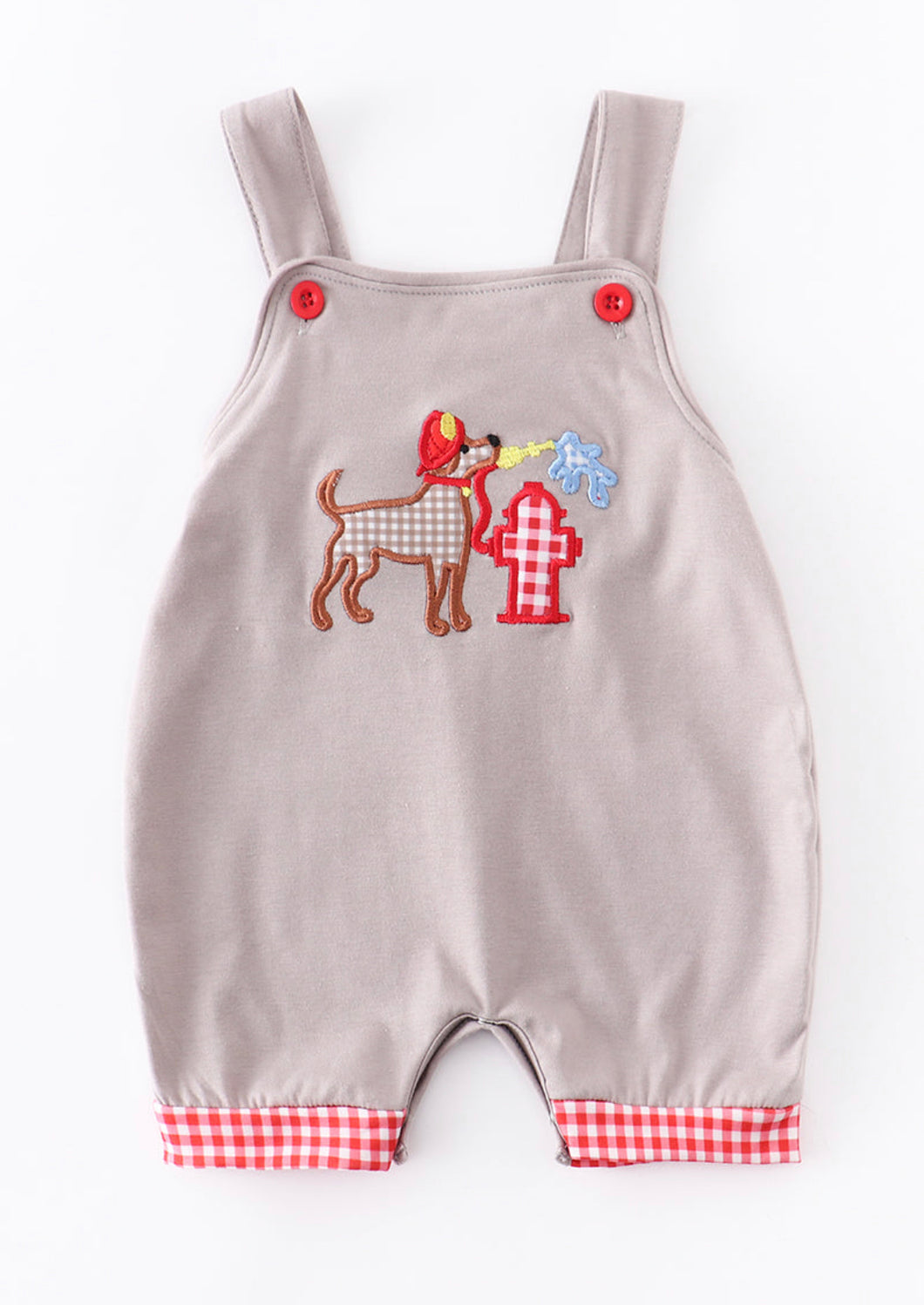 Boys Dog Fire Hydrant Romper