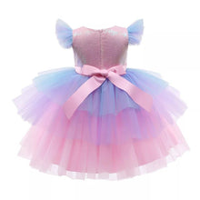 Load image into Gallery viewer, Pre-Order Unicorn Princess Dress for Girls with Matching Headband